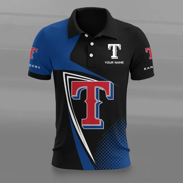 [HOMERUN DEAL] NEW CUSTOMIZED MLB08 TRS TEXAS RANGERS POLO SHIRT