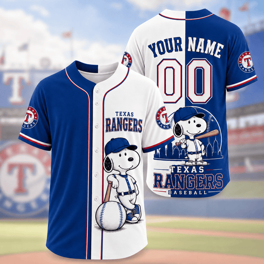 [HOMERUN DEAL] NEW CUSTOMIZED MLB08 TRS TEXAS RANGERS BASEBALL JERSEY