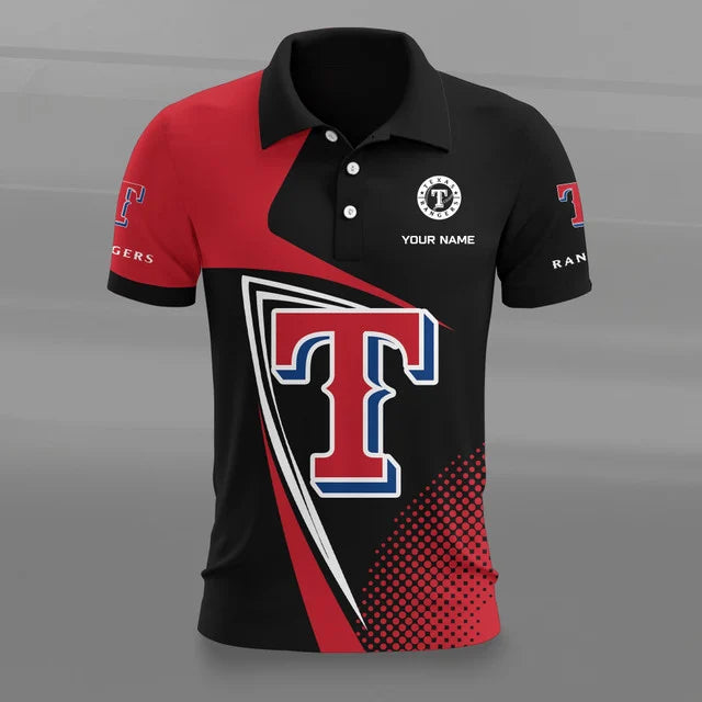 [HOMERUN DEAL] NEW CUSTOMIZED MLB08 TRS TEXAS RANGERS POLO SHIRT