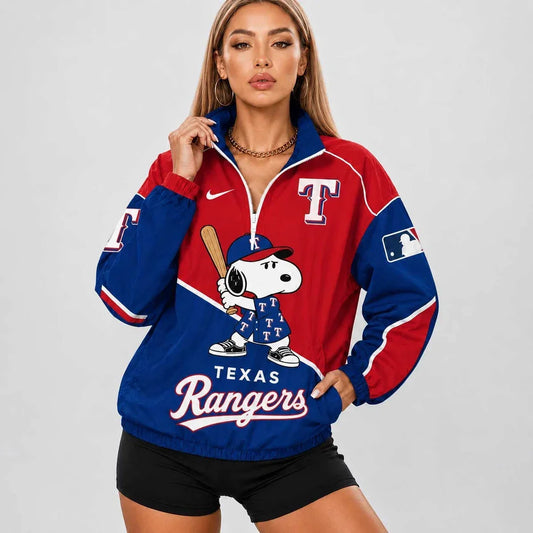 [HOMERUN DEAL] NEW CUSTOMIZED MLB08 TRS TEXAS RANGERS V-NECK ZIPPER SWEATSHIRT JACKET