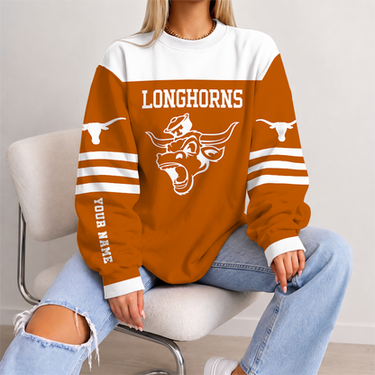 [SLAM DUNK DEAL] NEW CUSTOMIZED NCAA MAM08 TXL TEXAS LONGHORNS STRAPPY UNISEX SWEATSHIRT