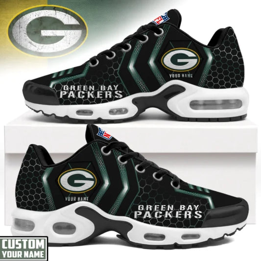 [TOUCHDOWN DEAL] NEW CUSTOMIZED NFL08 GBP GREEN BAY PACKERS AIR MAX PLUS SNEAKERS
