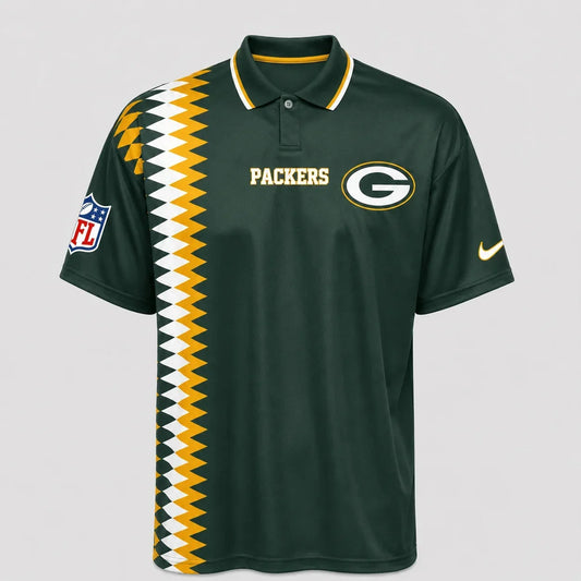 [TOUCHDOWN DEAL] NEW CUSTOMIZED NFL08 GBP GREEN BAY PACKERS POLO SHIRT