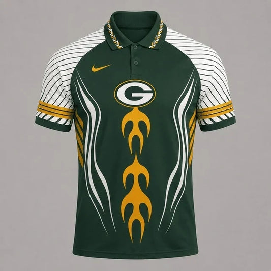 [TOUCHDOWN DEAL] NEW CUSTOMIZED NFL08 GBP GREEN BAY PACKERS POLO SHIRT