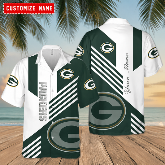 [TOUCHDOWN DEAL] NEW CUSTOMIZED NFL08 GBP GREEN BAY PACKERS UNISEX HAWAIIAN SHIRT