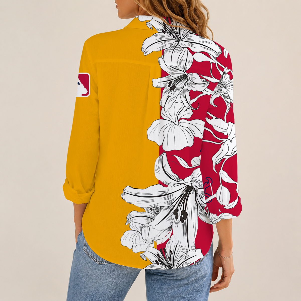 [HOMERUN DEAL] NEW CUSTOMIZED MLB09 ABS ATLANTA BRAVES WOMEN CASUAL SHIRT