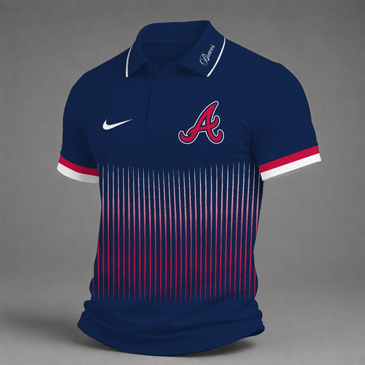 [HOMERUN DEAL] NEW CUSTOMIZED MLB09 ABS ATLANTA BRAVES POLO SHIRT