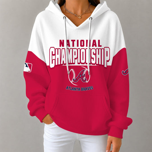 [HOMERUN DEAL] NEW CUSTOMIZED MLB09 ABS ATLANTA BRAVES RIBBED HOODIE & SWEATSHIRT