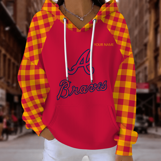 [HOMERUN DEAL] NEW CUSTOMIZED MLB09 ABS ATLANTA BRAVES RIBBED HOODIE & SWEATSHIRT
