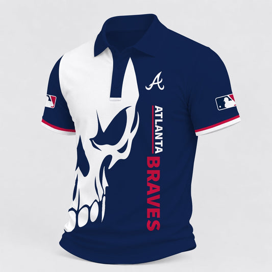 [HOMERUN DEAL] NEW CUSTOMIZED MLB09 ABS ATLANTA BRAVES POLO SHIRT