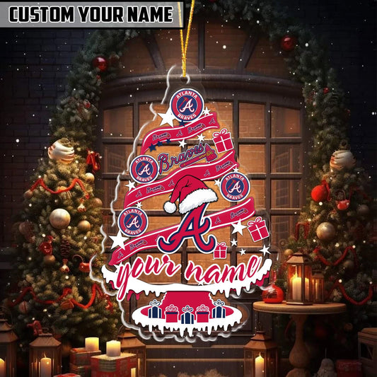 [HOMERUN DEAL] NEW CUSTOMIZED MLB09 ABS ATLANTA BRAVES CHRISTMAS ACRYLIC ORNAMENT
