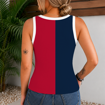 [HOMERUN DEAL] NEW CUSTOMIZED MLB09 ABS ATLANTA BRAVES WOMEN'S V-NECK TANK TOP