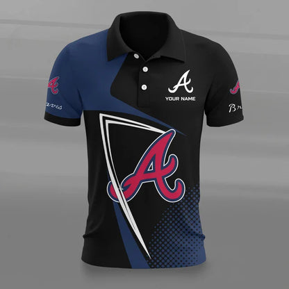 [HOMERUN DEAL] NEW CUSTOMIZED MLB09 ABS ATLANTA BRAVES POLO SHIRT