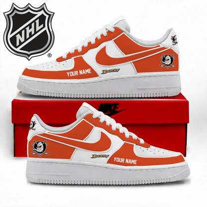 [PUCK DROP DEAL]NEW CUSTOMIZED NHL09 AHD ANAHEIM DUCKS AF1 SHOES