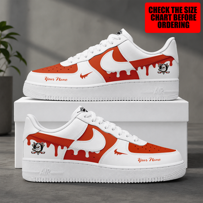 [PUCK DROP DEAL] NEW CUSTOMIZED NHL09 AHD ANAHEIM DUCKS AF1 SHOES