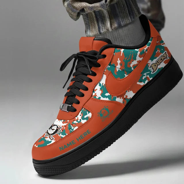 [PUCK DROP DEAL] NEW CUSTOMIZED NHL09 AHD ANAHEIM DUCKS AF1 SHOES