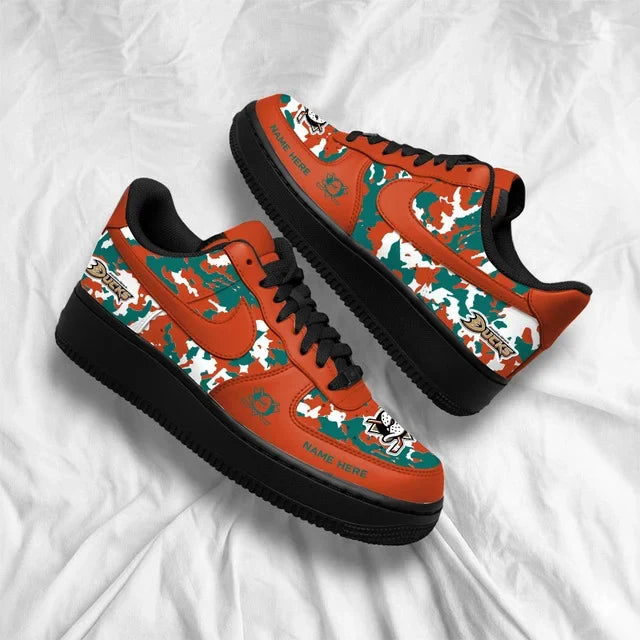 [PUCK DROP DEAL] NEW CUSTOMIZED NHL09 AHD ANAHEIM DUCKS AF1 SHOES