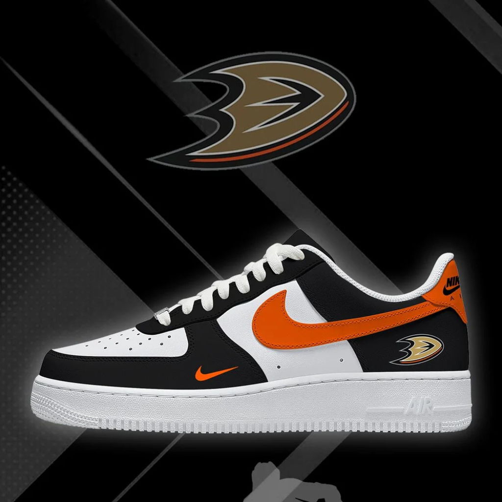 [PUCK DROP DEAL] NEW CUSTOMIZED NHL09 AHD ANAHEIM DUCKS AF1 SHOES