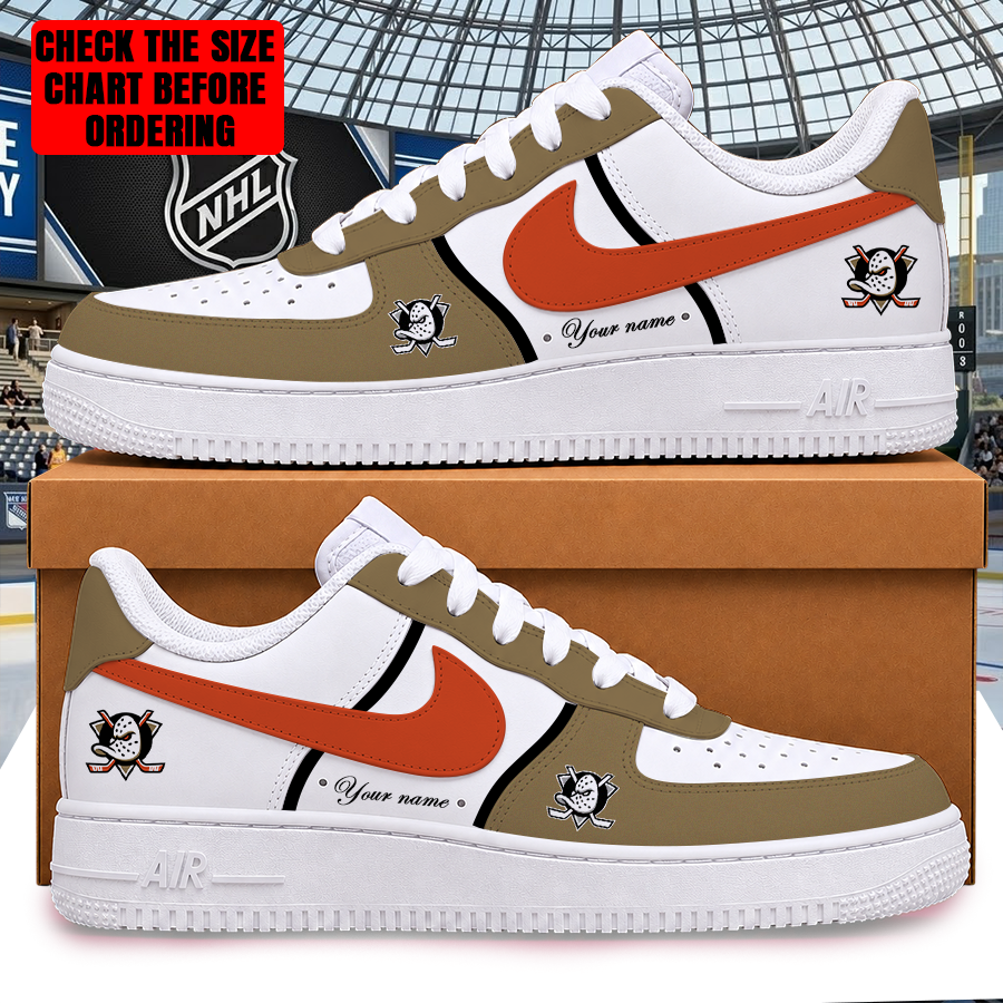[PUCK DROP DEAL] NEW CUSTOMIZED NHL09 AHD ANAHEIM DUCKS AF1 SHOES