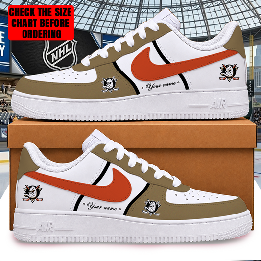 [PUCK DROP DEAL] NEW CUSTOMIZED NHL09 AHD ANAHEIM DUCKS AF1 SHOES