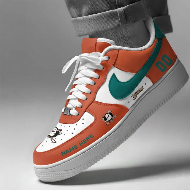 [PUCK DROP DEAL] NEW CUSTOMIZED NHL09 AHD ANAHEIM DUCKS AF1 SHOES