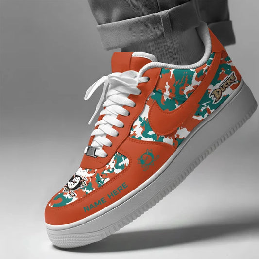 [PUCK DROP DEAL] NEW CUSTOMIZED NHL09 AHD ANAHEIM DUCKS AF1 SHOES