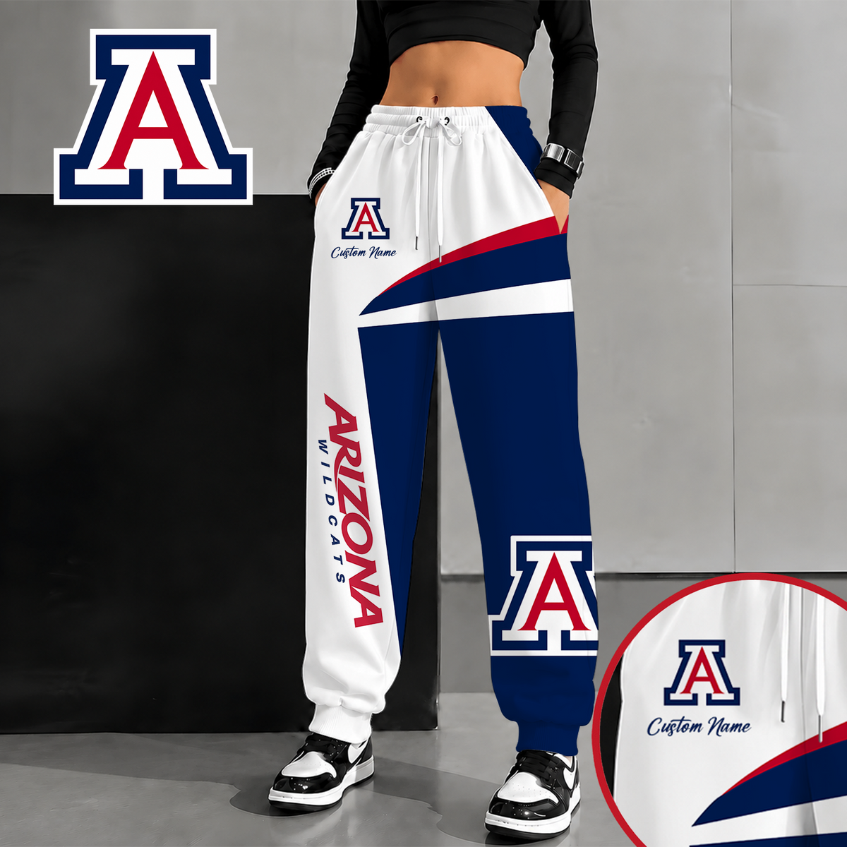 [SLAM DUNK DEAL] NEW CUSTOMIZED NCAA MAM09 ARW ARIZONA WILDCATS SWEATPANTS