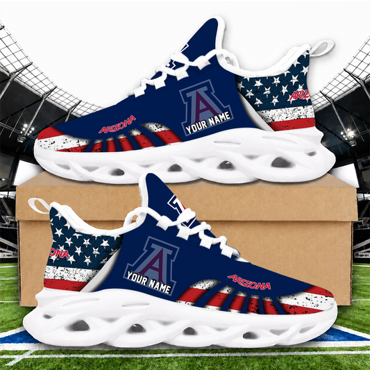 [SLAM DUNK DEAL] NEW CUSTOMIZED NCAA MAM09 ARW ARIZONA WILDCATS STRAPPY UNISEX CLUNKY SNEAKERS