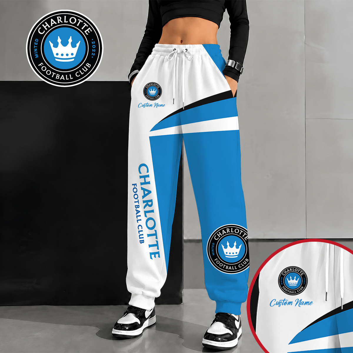[GOAL DEAL] NEW CUSTOMIZED MLS09 CLF CHARLOTTE FC SWEATPANTS