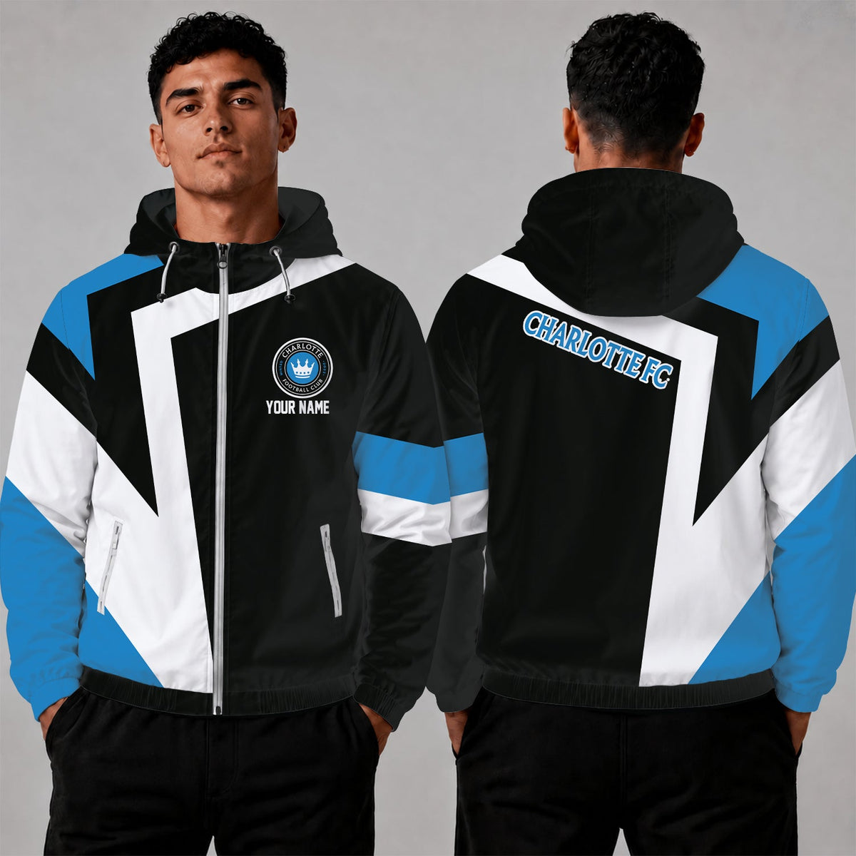 [GOAL DEAL] NEW CUSTOMIZED MLS09 CLF CHARLOTTE FC WINDBREAKER JACKET
