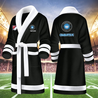 [GOAL DEAL] NEW CUSTOMIZED MLS09 CLF CHARLOTTE FC FLEECE BATHROBE