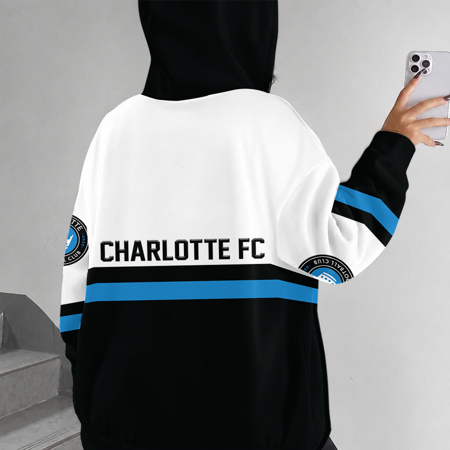 [GOAL DEAL] NEW CUSTOMIZED MLS09 CLF CHARLOTTE FC ZIP HOODIE
