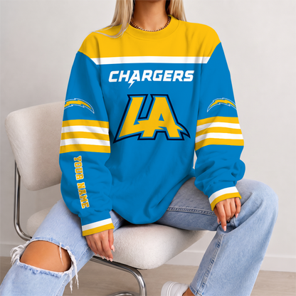 [TOUCHDOWN DEAL] NEW CUSTOMIZED NFL09 LAC LOS ANGELES CHARGERS UNISEX SWEATSHIRT