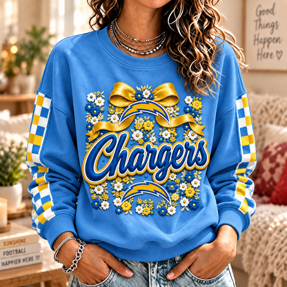 [TOUCHDOWN DEAL] NEW CUSTOMIZED NFL09 LAC LOS ANGELES CHARGERS  UNISEX SWEATSHIRT