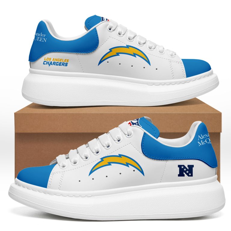 [TOUCHDOWN DEAL] NEW CUSTOMIZED NFL09 LAC LOS ANGELES CHARGERS MCQUEEN SHOES