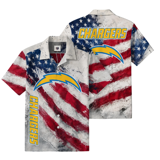 [TOUCHDOWN DEAL] NEW CUSTOMIZED NFL09 LAC LOS ANGELES CHARGERS UNISEX HAWAIIAN SHIRT