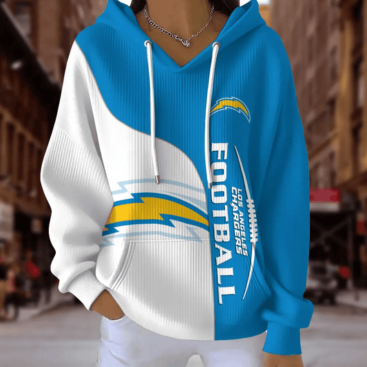 [TOUCHDOWN DEAL] NEW CUSTOMIZED NFL09 LAC LOS ANGELES CHARGERS RIBBED HOODIE & SWEATSHIRT