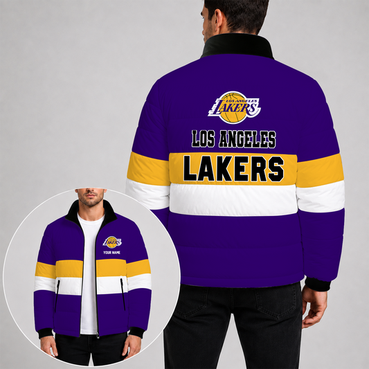 [SLAM DUNK DEAL] NEW CUSTOMIZED NBA09 LLA THE LAKERS PUFFER JACKET