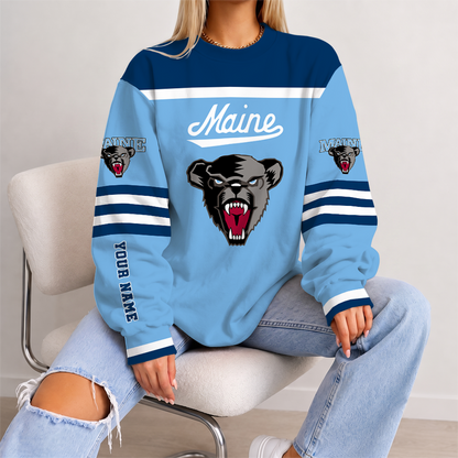 [PUCK DROP DEAL] NEW CUSTOMIZED NCAA MFF09 MBB MAINE BLACK BEARS UNISEX SWEATSHIRT