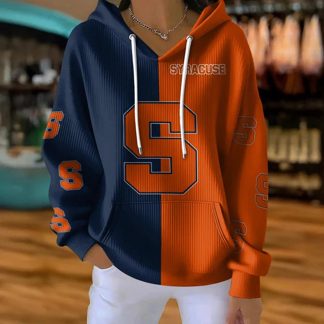 [HOOPS SPECIAL] NEW CUSTOMIZED NCAA CFH09 SYO SYRACUSE ORANGE RIBBED HOODIE & SWEATSHIRT