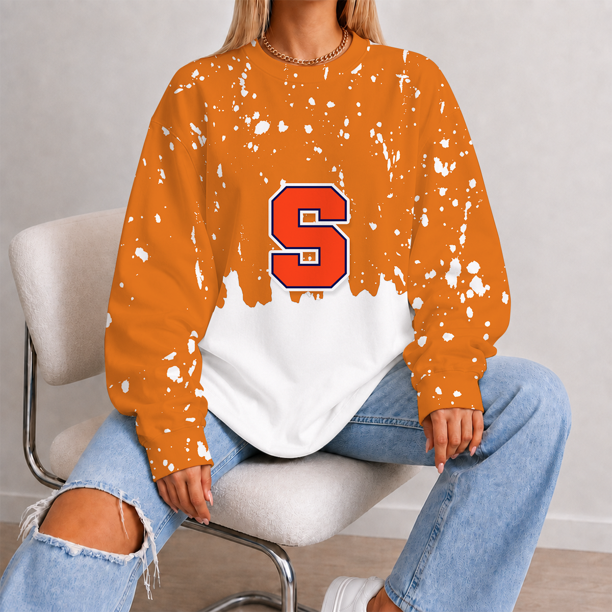 [HOOPS SPECIAL] NEW CUSTOMIZED NCAA CFH09 SYO SYRACUSE ORANGE UNISEX SWEATSHIRT