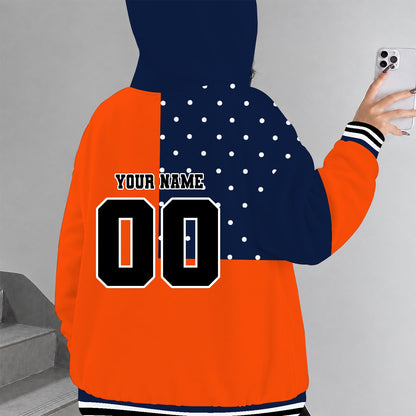 [HOOPS SPECIAL] NEW CUSTOMIZED NCAA CFH09 SYO SYRACUSE ORANGE STRAPPY ZIP HOODIE