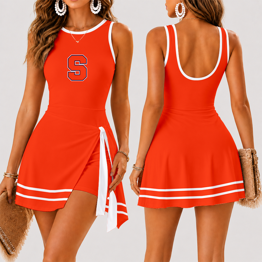 [HOOPS SPECIAL] NEW CUSTOMIZED NCAA CFH09 SYO SYRACUSE ORANGE WOMEN'S SUMMER SKORT DRESS