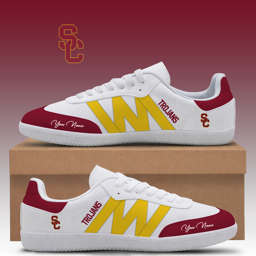 [HOMERUN DEAL] NEW CUSTOMIZED NCAA CWS09 USC USC TROJANS CLASSIC SNEAKERS