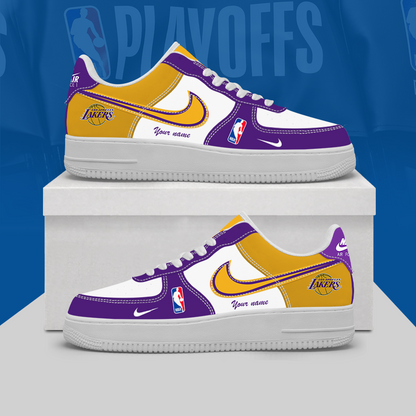 [HOT DEAL] NEW CUSTOMIZED NBA09 LLA LOS ANGELES LAKERS AF1 SHOES