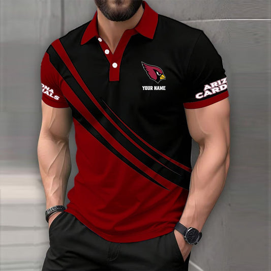 [TOUCHDOWN DEAL] NEW CUSTOMIZED NFL20 ARC ARIZONA CARDINALS POLO SHIRT