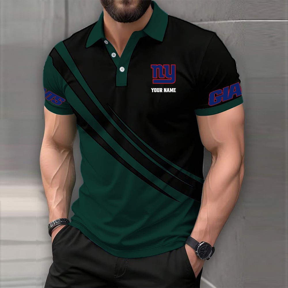 [SPECIAL OFFER] NEW CUSTOMIZED NFL32 NYG NEW YORK GIANTS POLO SHIRT