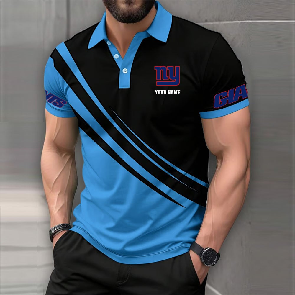 [SPECIAL OFFER] NEW CUSTOMIZED NFL32 NYG NEW YORK GIANTS POLO SHIRT