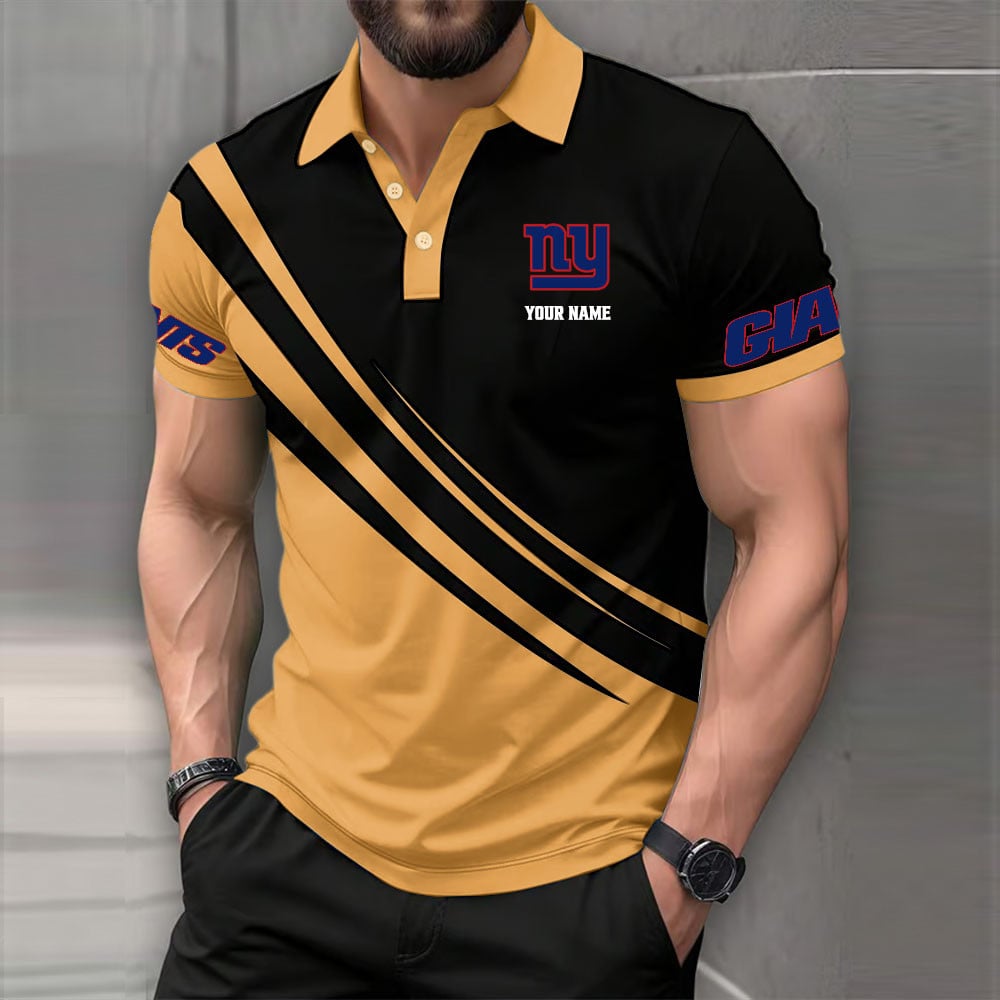 [SPECIAL OFFER] NEW CUSTOMIZED NFL32 NYG NEW YORK GIANTS POLO SHIRT