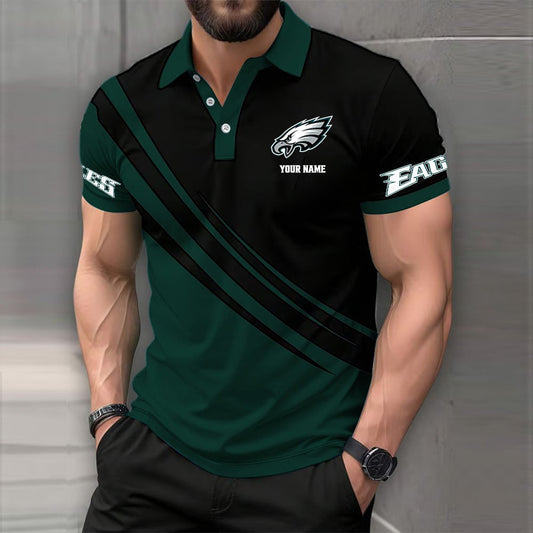 [TOUCHDOWN DEAL] NEW CUSTOMIZED NFL02 PPE PHILADELPHIA EAGLES POLO SHIRT